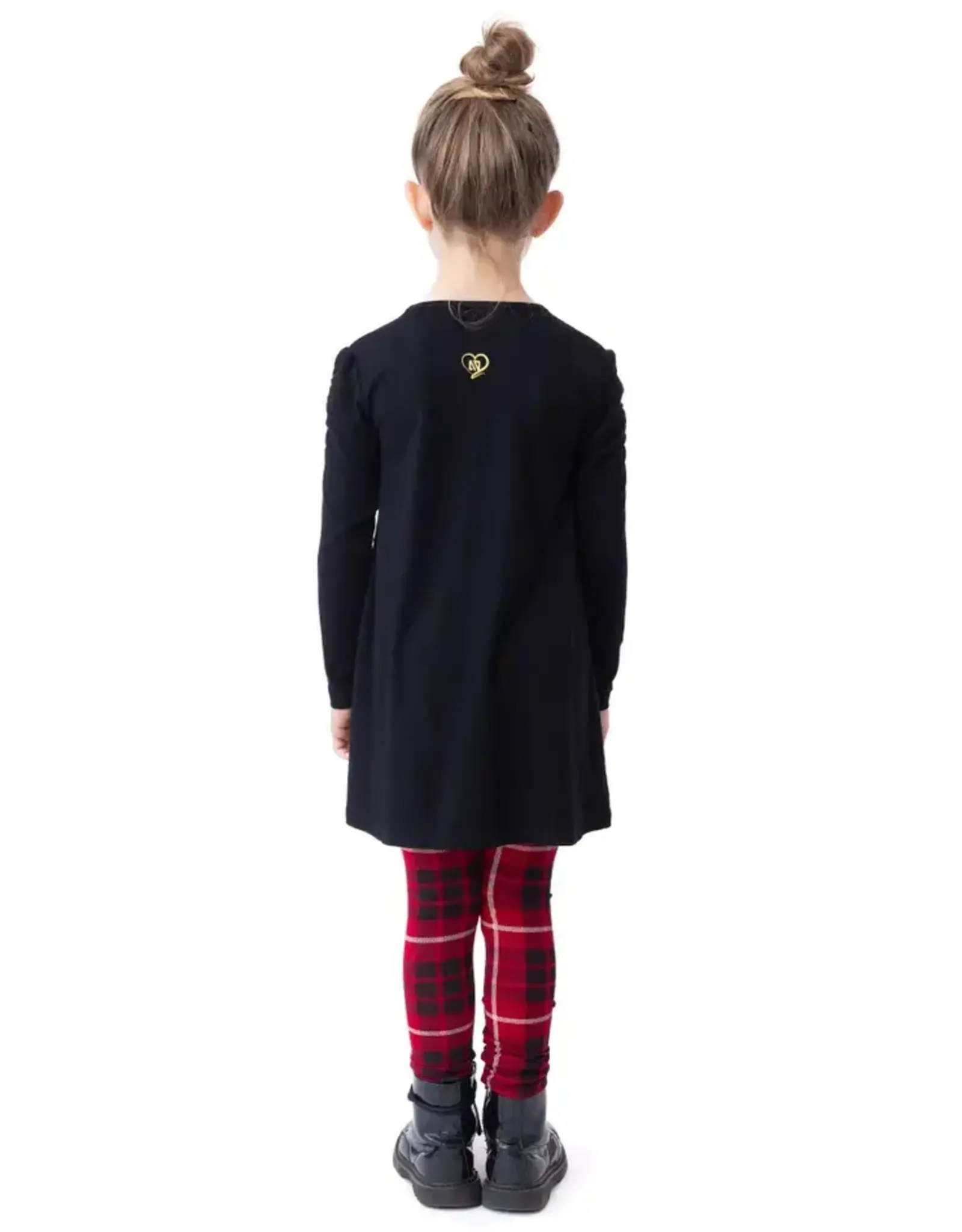 Noruk Shine Black Tunic with Bag