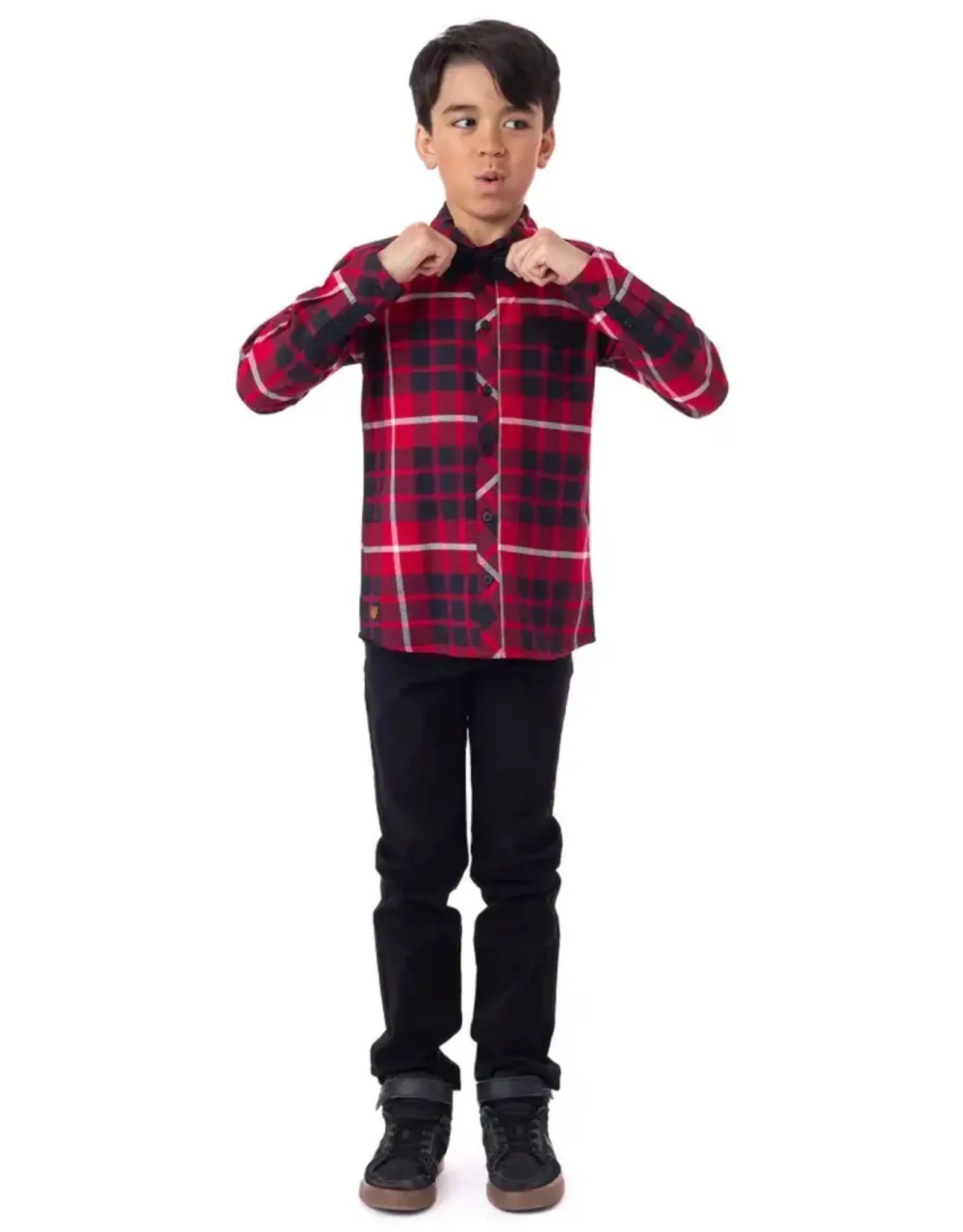 Noruk Party Red Plaid Shirt