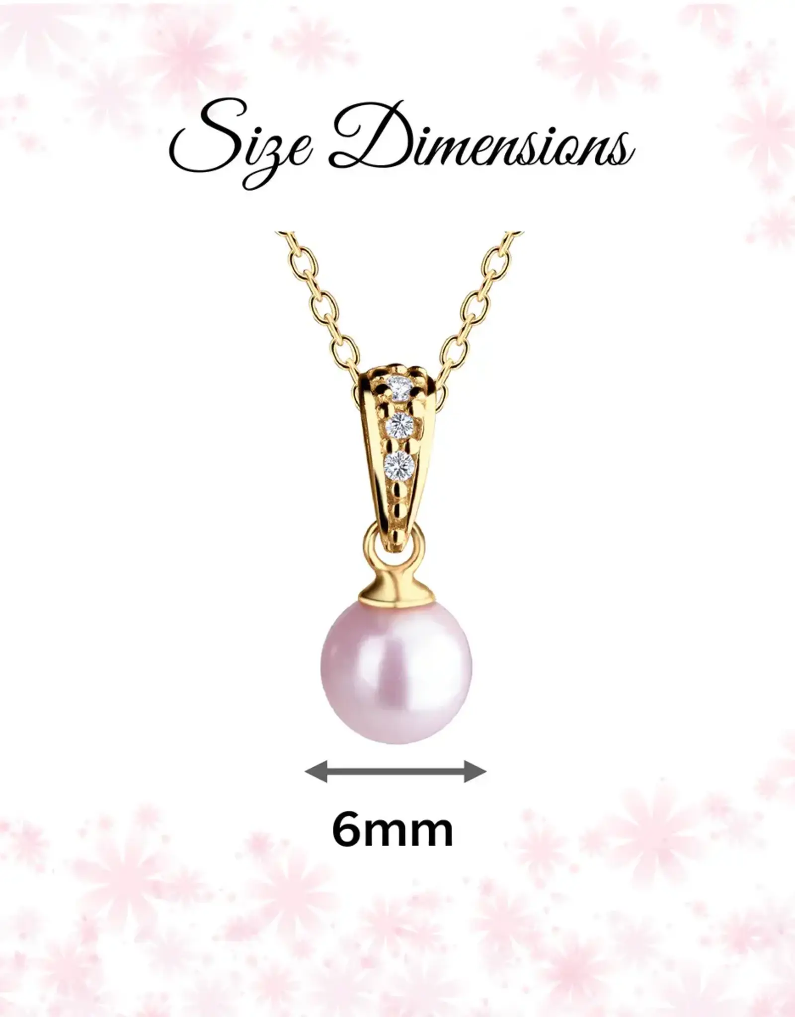 Cherished Moments Gold Plated Single Pearl Necklace