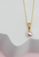 Cherished Moments Gold Plated Single Pearl Necklace
