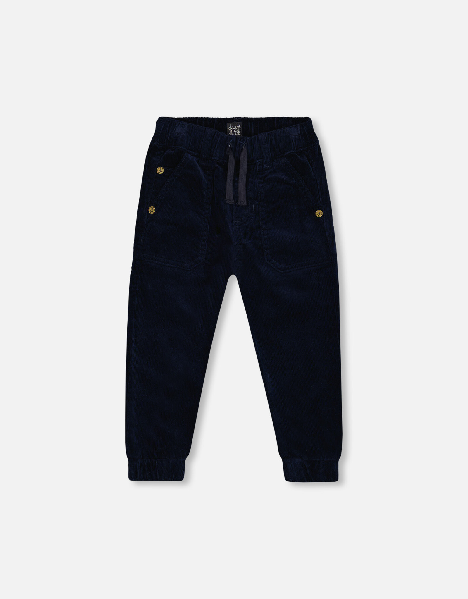 Deux Par Deux Peacoat Corduroy Joggers