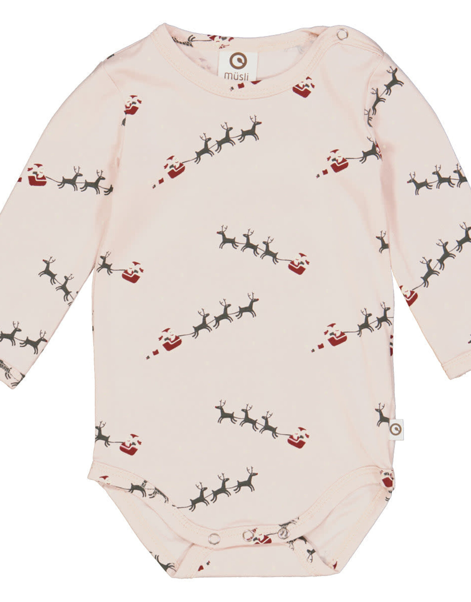 Green Cotton Santa Bodysuit Nightingale