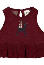 Green Cotton Cabernet Jacquard Vest