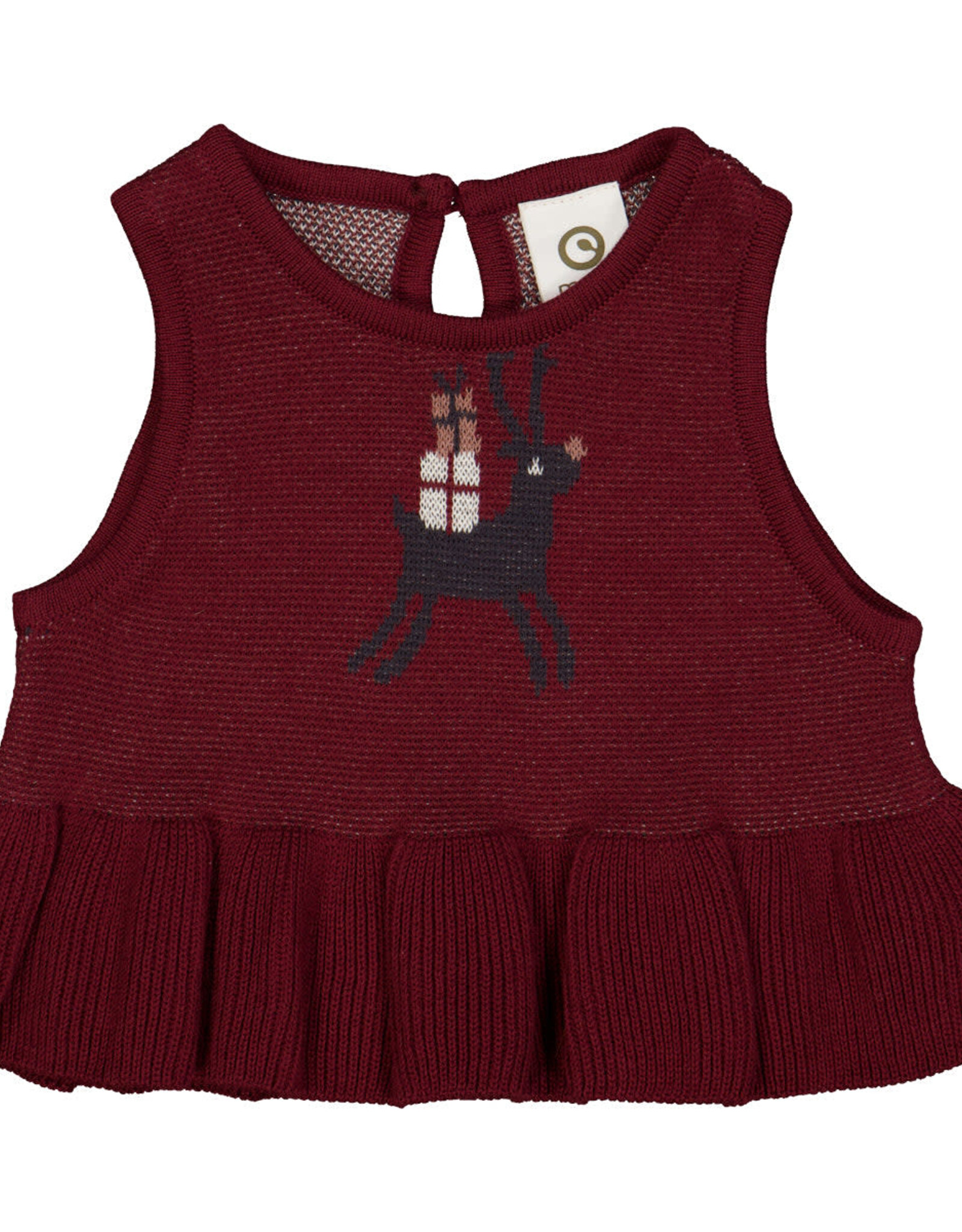 Green Cotton Cabernet Jacquard Vest
