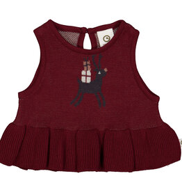 Green Cotton Cabernet Jacquard Vest