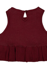 Green Cotton Cabernet Jacquard Vest