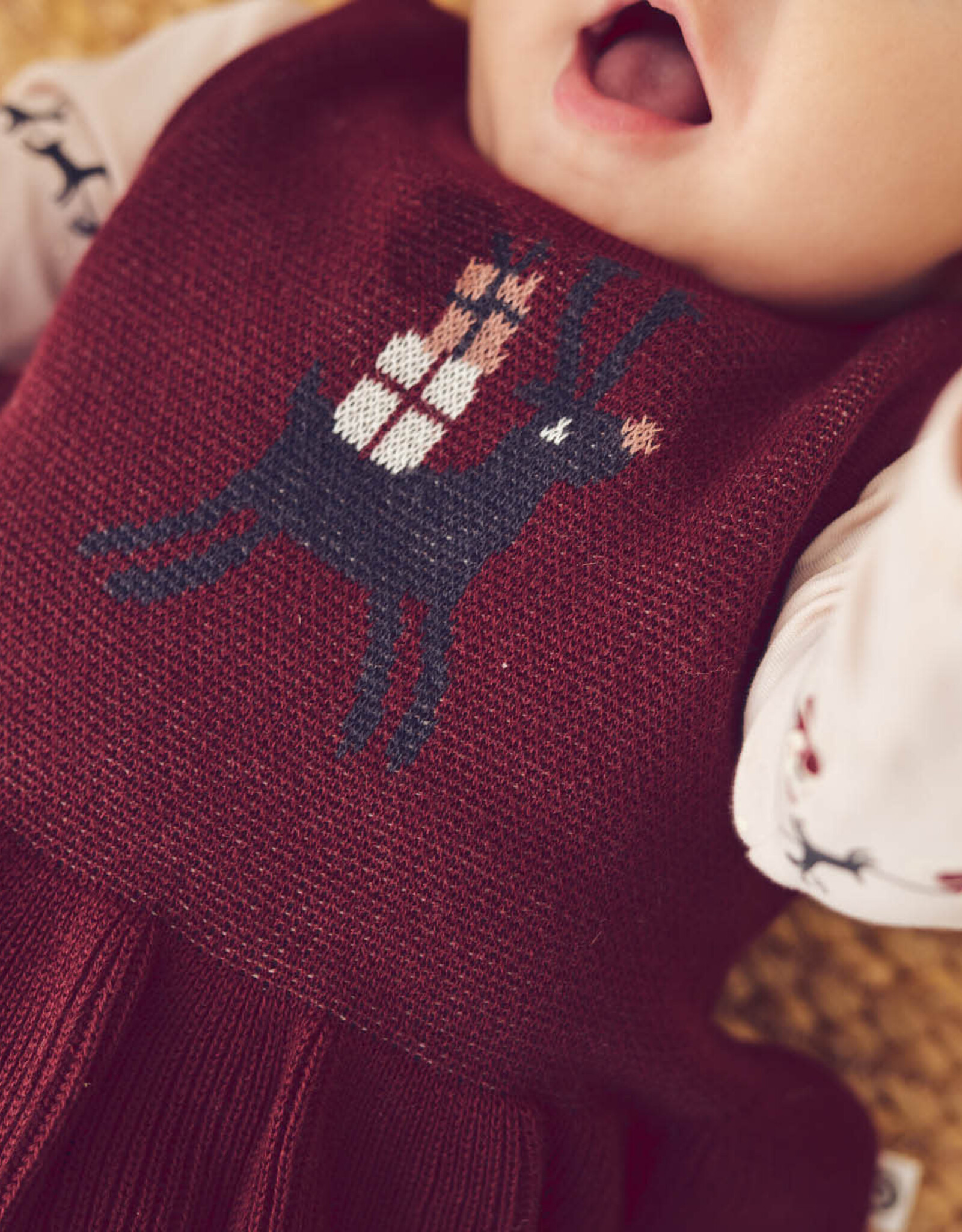 Green Cotton Cabernet Jacquard Vest