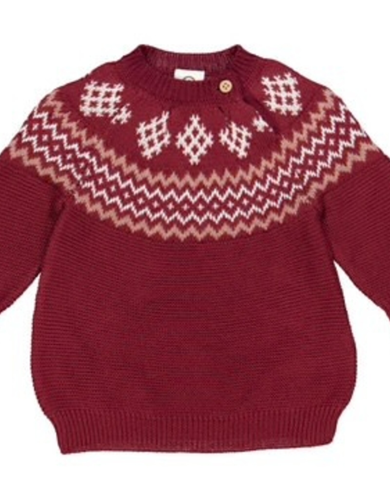 Green Cotton Cabernet Knit Jacquard Baby Dress