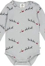 Green Cotton Santa Bodysuit Balsam