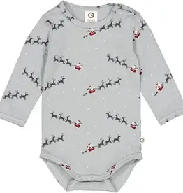Green Cotton Santa Bodysuit Balsam