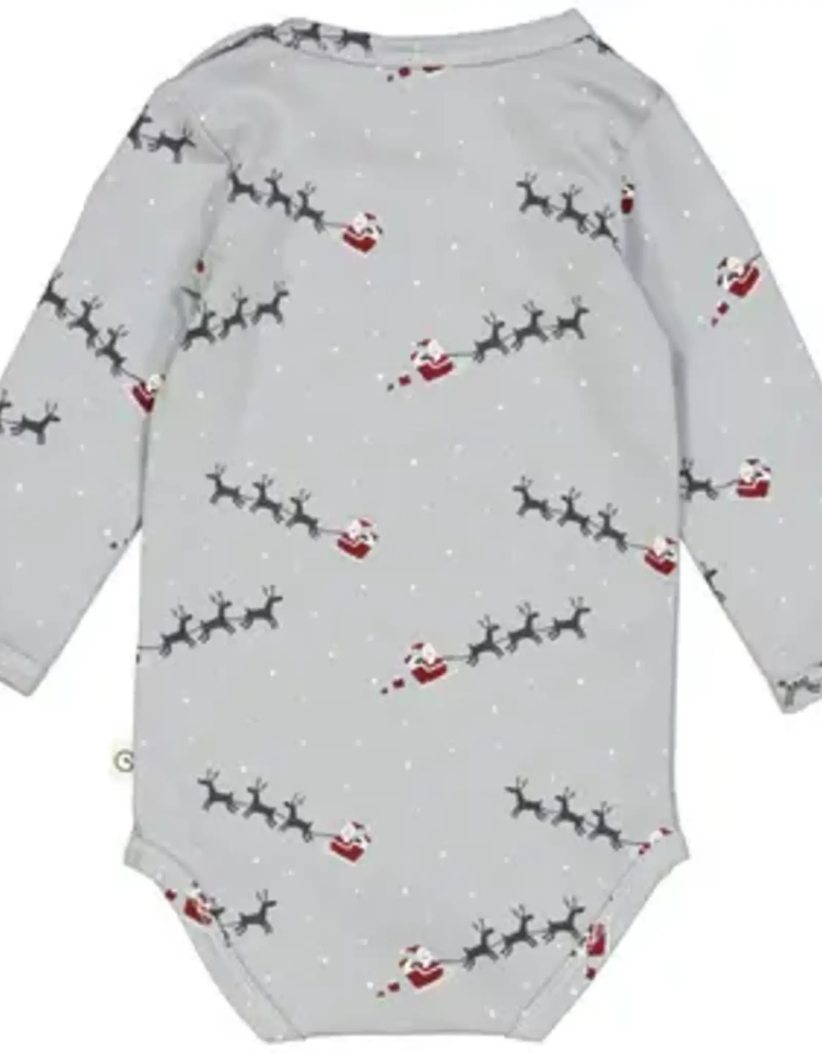 Green Cotton Santa Bodysuit Balsam
