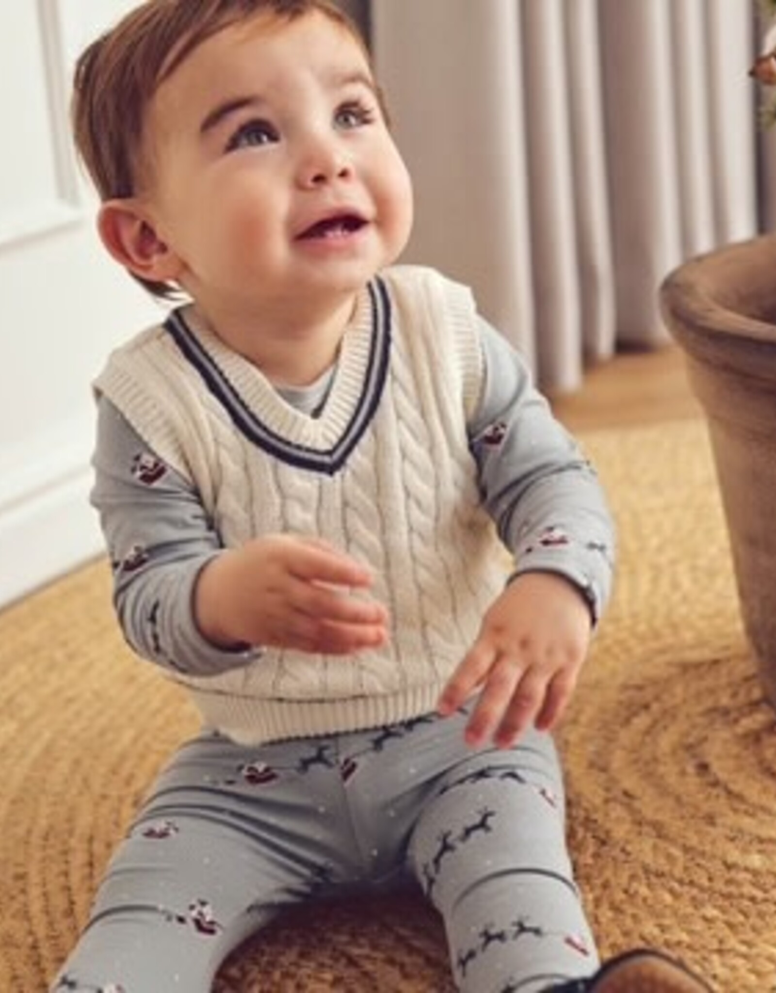 Green Cotton Santa Bodysuit Balsam