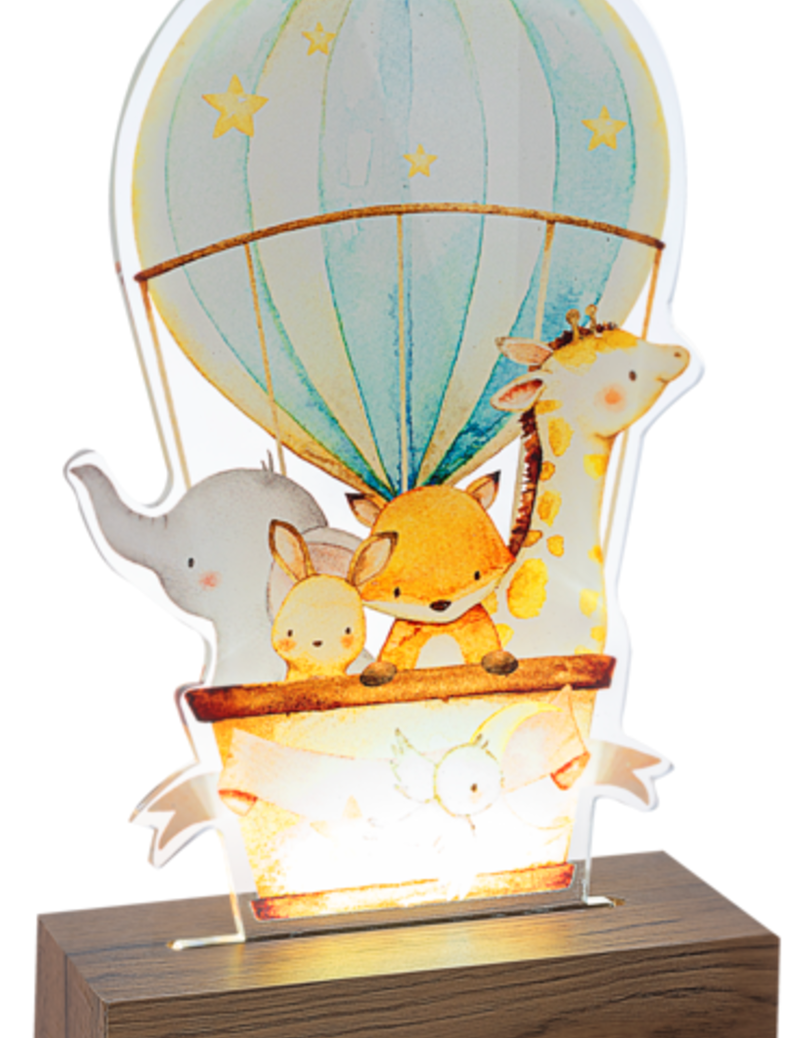 Baby Ganz Collection LED Light Up Baby Hot Air Balloon Tabletop Decor
