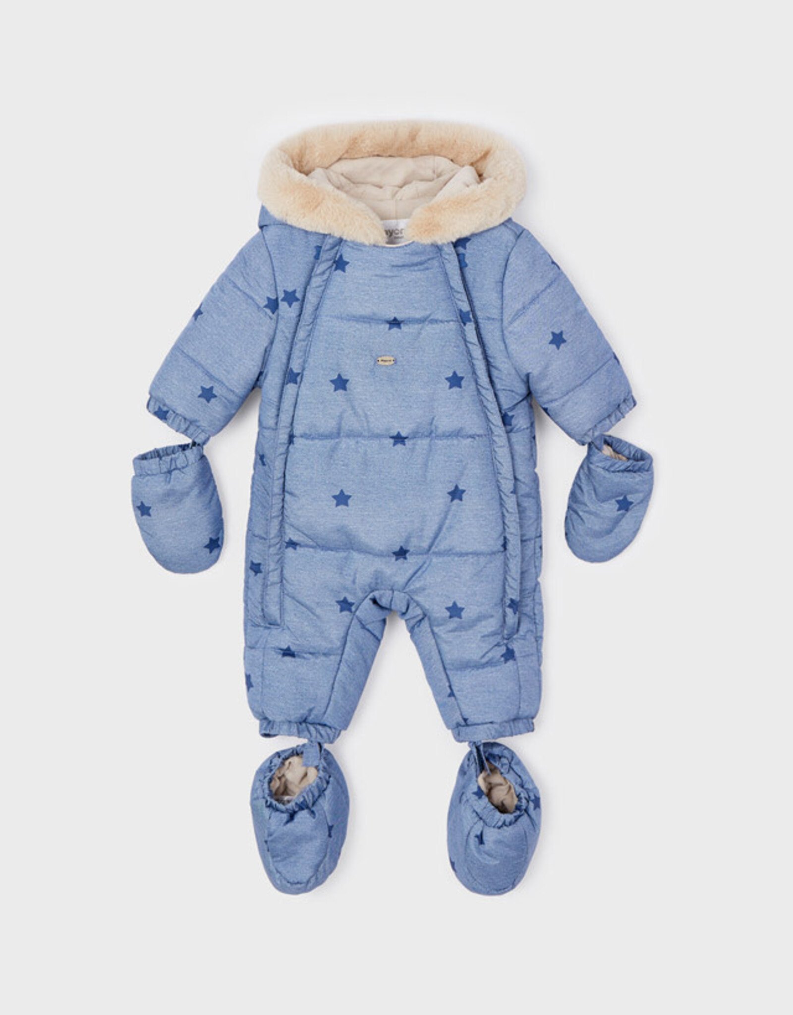 Mayoral Ocean Microfiber Baby Snowsuit