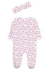 Little Me Valentine Footie and Headband
