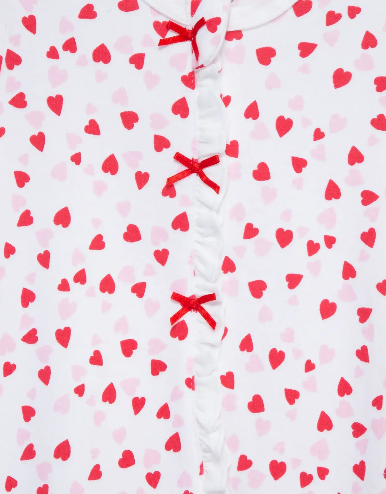 Little Me Valentine Footie and Headband