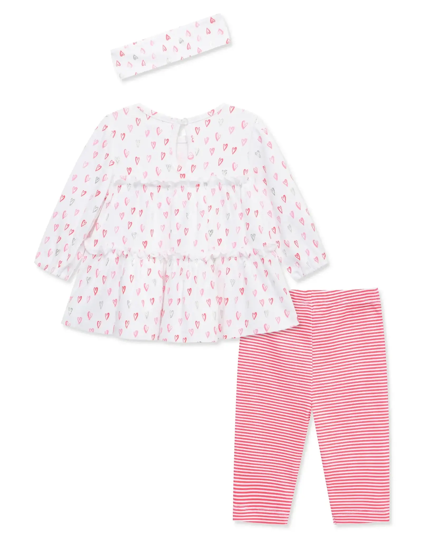 Little Me Hearts Tunic Legging Set