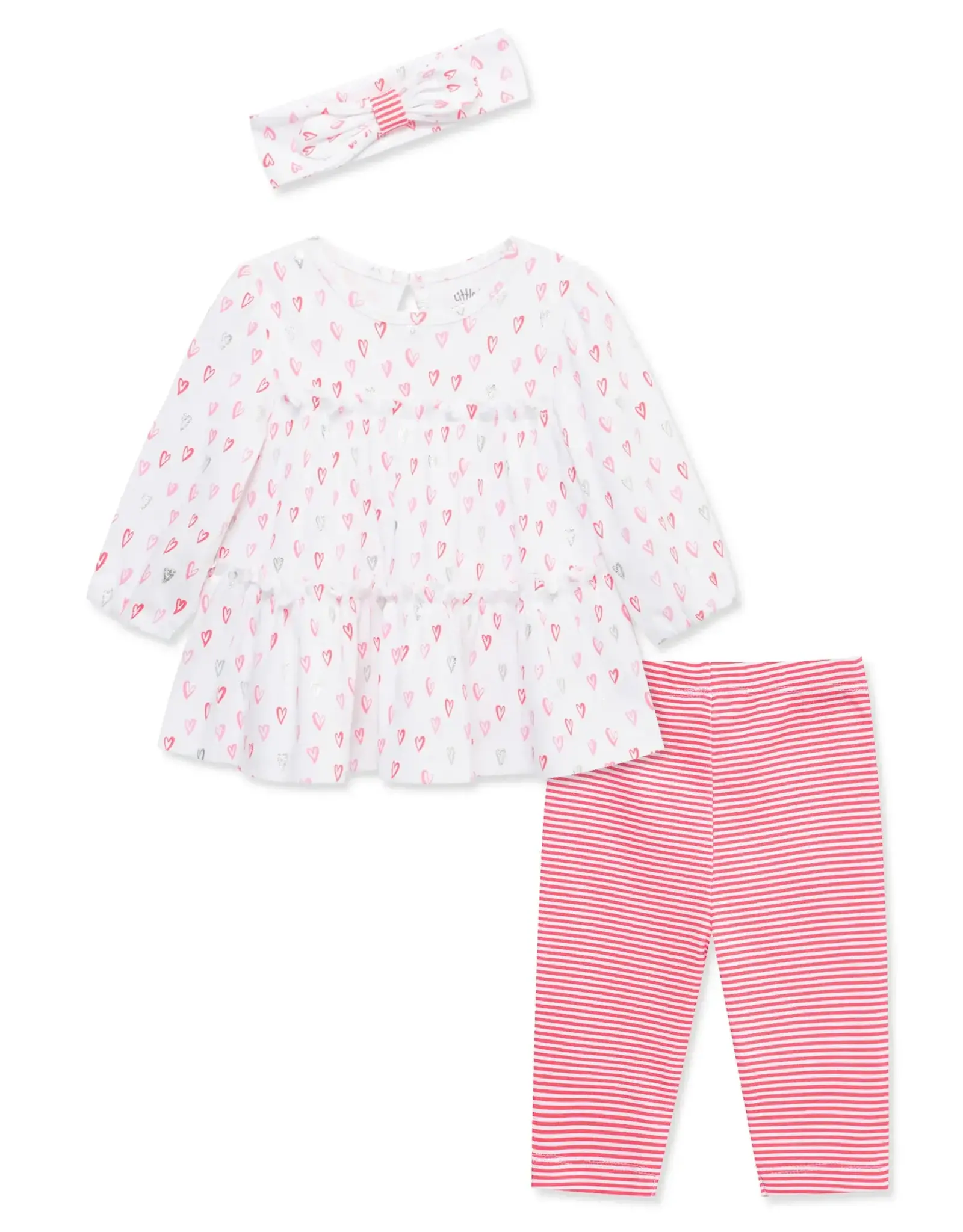 Little Me Hearts Tunic Legging Set