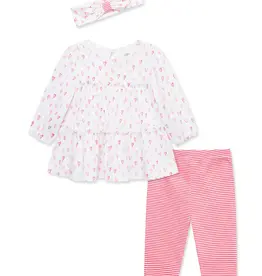 Little Me Hearts Tunic Legging Set