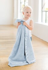 Little Giraffe Blue Chenille Blanket