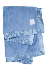 Little Giraffe Cornflower Chenille Blanket