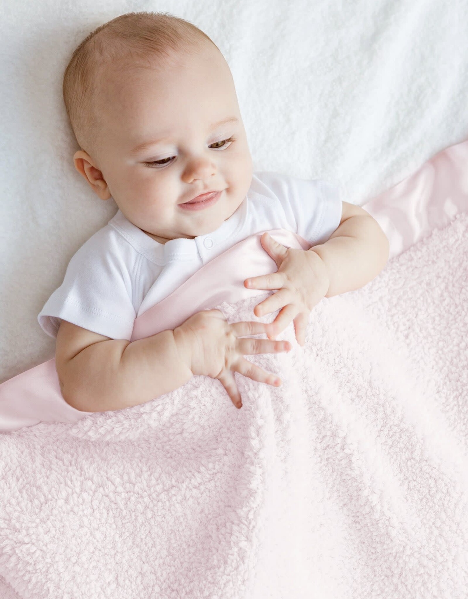 Little Giraffe Pink Chenille Blanket