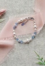 Cherished Moments Elsa SSilver Blue Crystal Bracelet