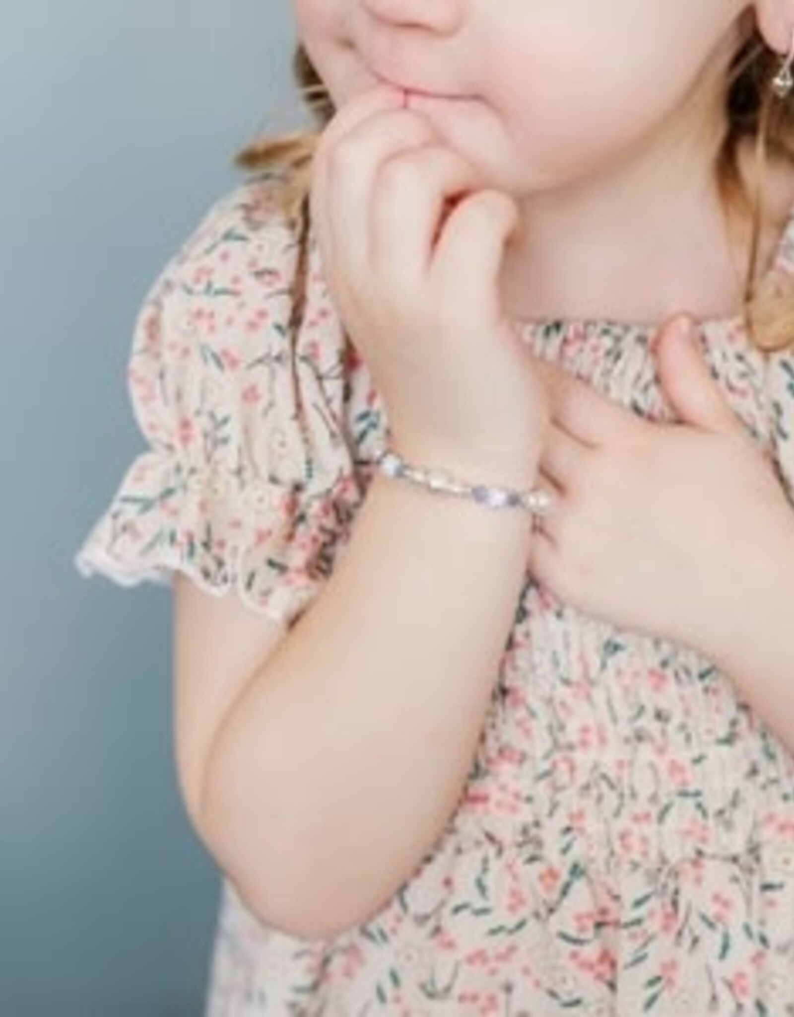 Cherished Moments Elsa SSilver Blue Crystal Bracelet