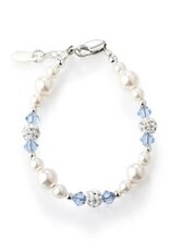 Cherished Moments Elsa SSilver Blue Crystal Bracelet