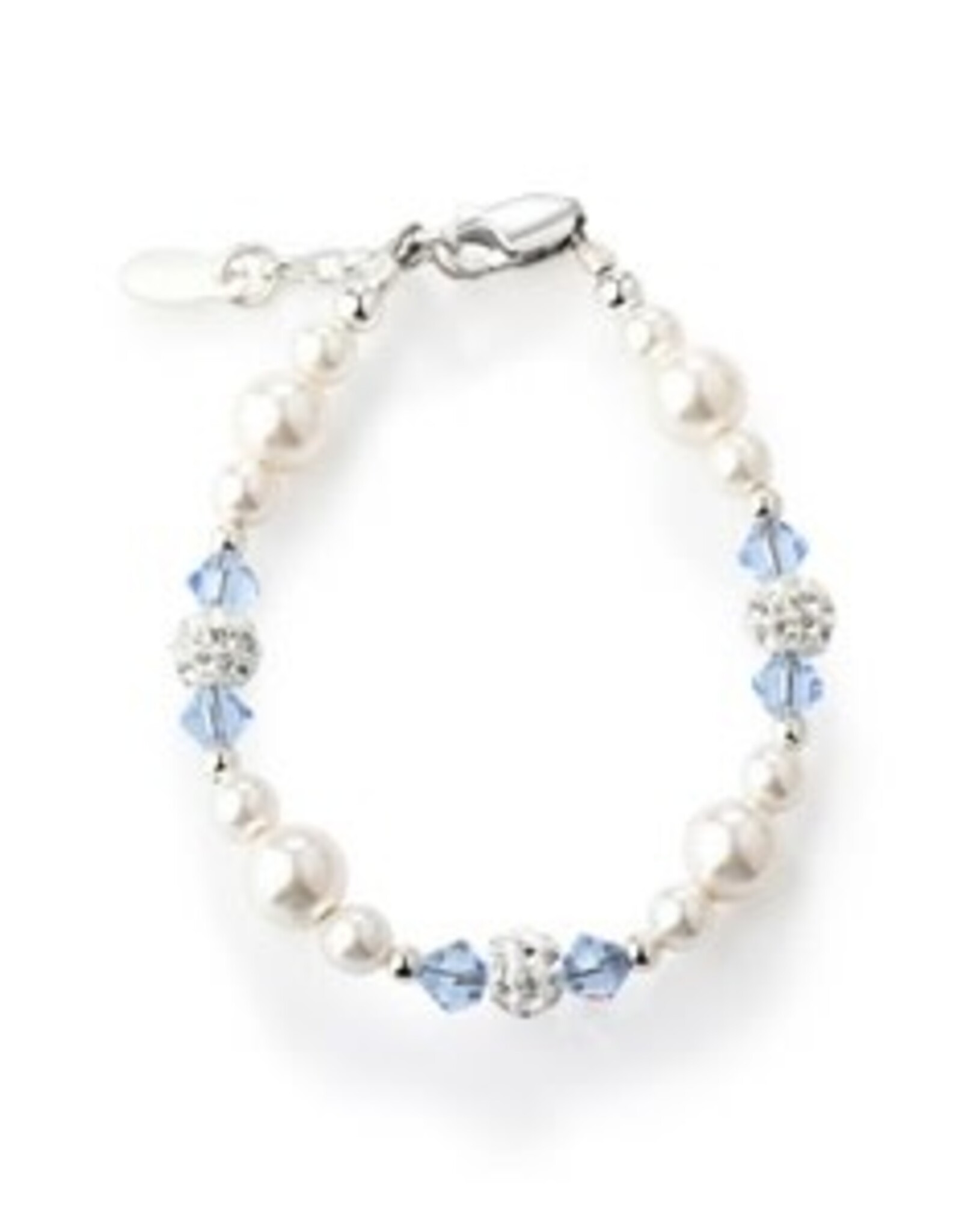 Cherished Moments Elsa SSilver Blue Crystal Bracelet
