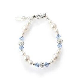 Cherished Moments Elsa SSilver Blue Crystal Bracelet