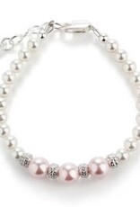 Cherished Moments Paige Sterling Silver Bracelet w/Swarovski Pearl and Stardust Beads