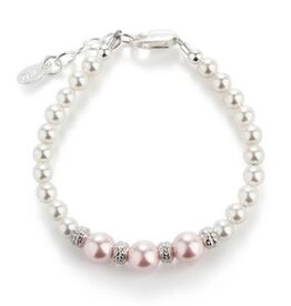 Cherished Moments Paige Sterling Silver Bracelet w/Swarovski Pearl and Stardust Beads
