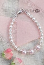 Cherished Moments Paige Sterling Silver Bracelet w/Swarovski Pearl and Stardust Beads