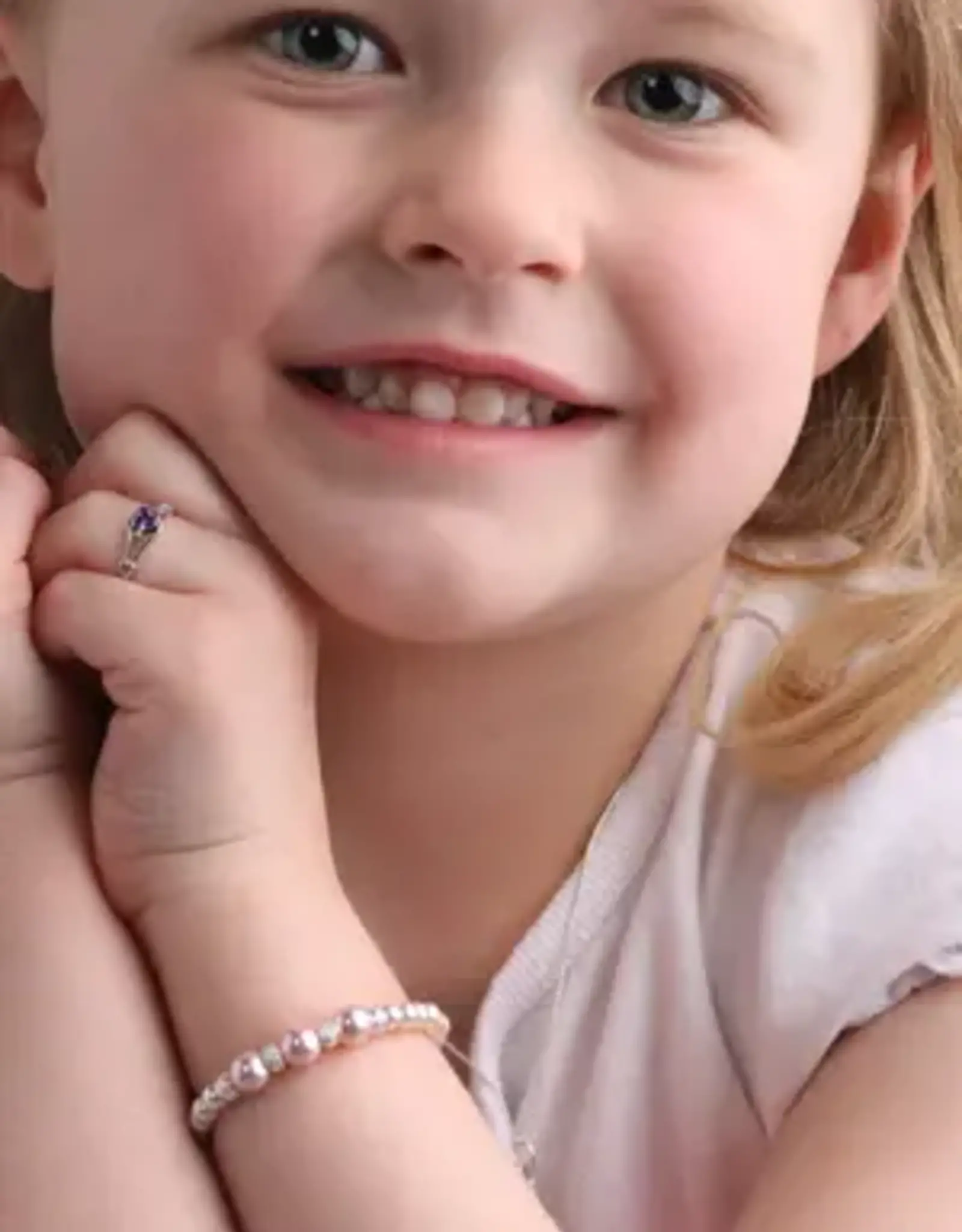 Cherished Moments Paige Sterling Silver Bracelet w/Swarovski Pearl and Stardust Beads