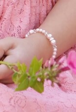 Cherished Moments Sadie Sterling Silver Bracelet w/Pink Swarovski Pearl and Rondelle