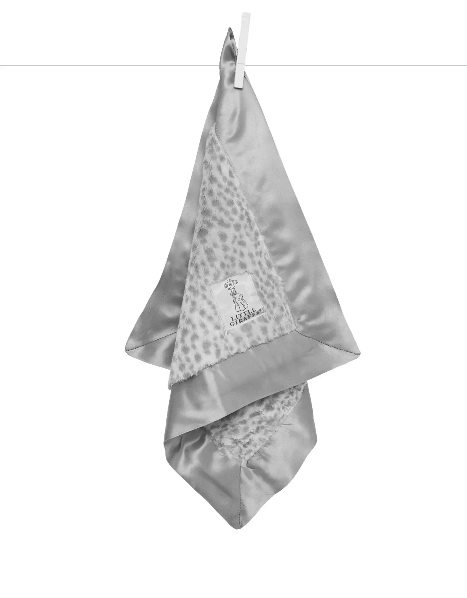 Little Giraffe Luxe Snow Leopard Blanky