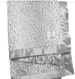 Little Giraffe Silver Luxe Snow Leopard Blanket
