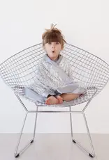 Little Giraffe Silver Luxe Snow Leopard Blanket