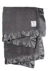 Little Giraffe Charcoal Chenille Blanket