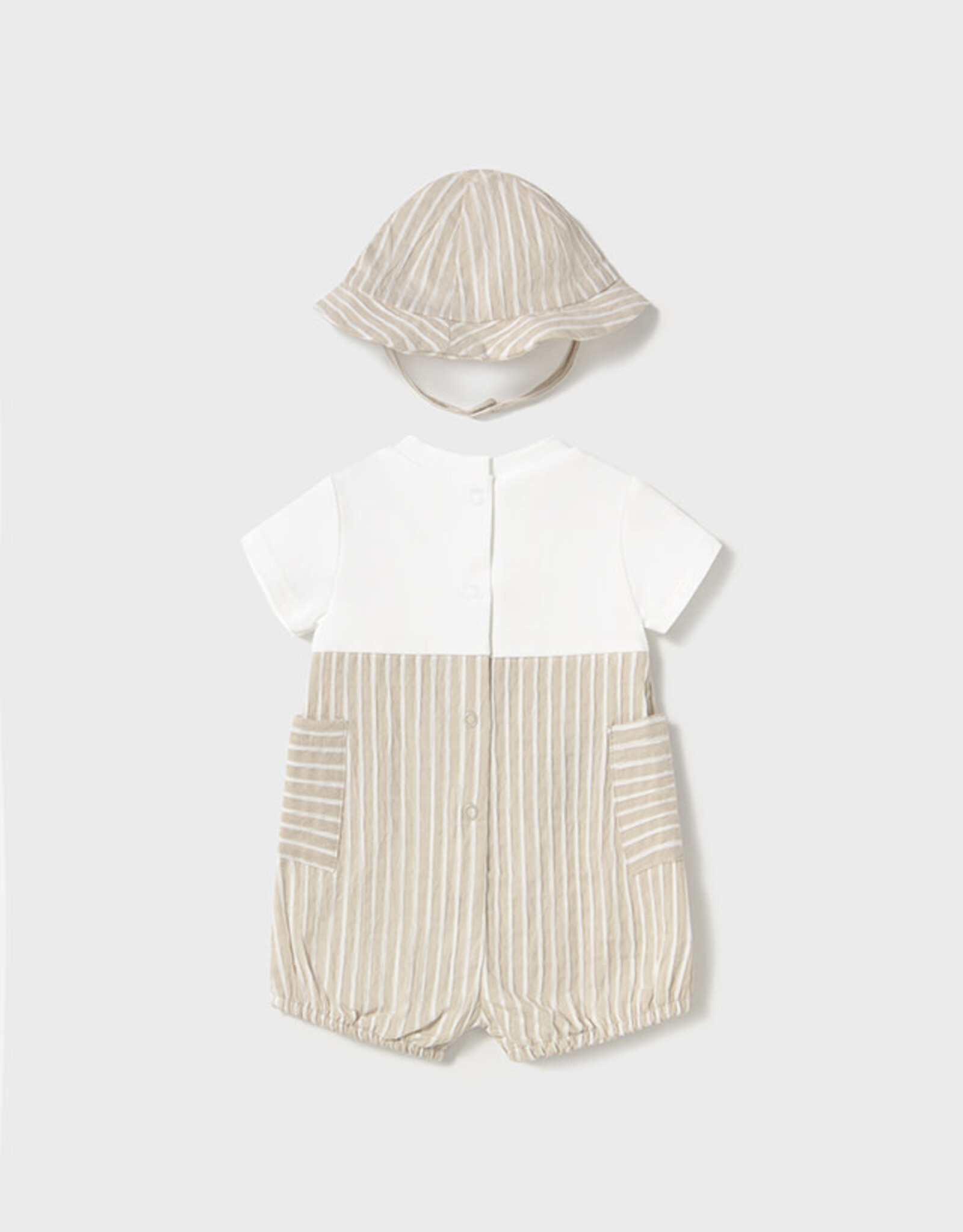Mayoral Root Short Bodysuit w/ hat