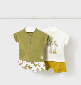 Mayoral Olive Bees Boys Knit set (4 garments)