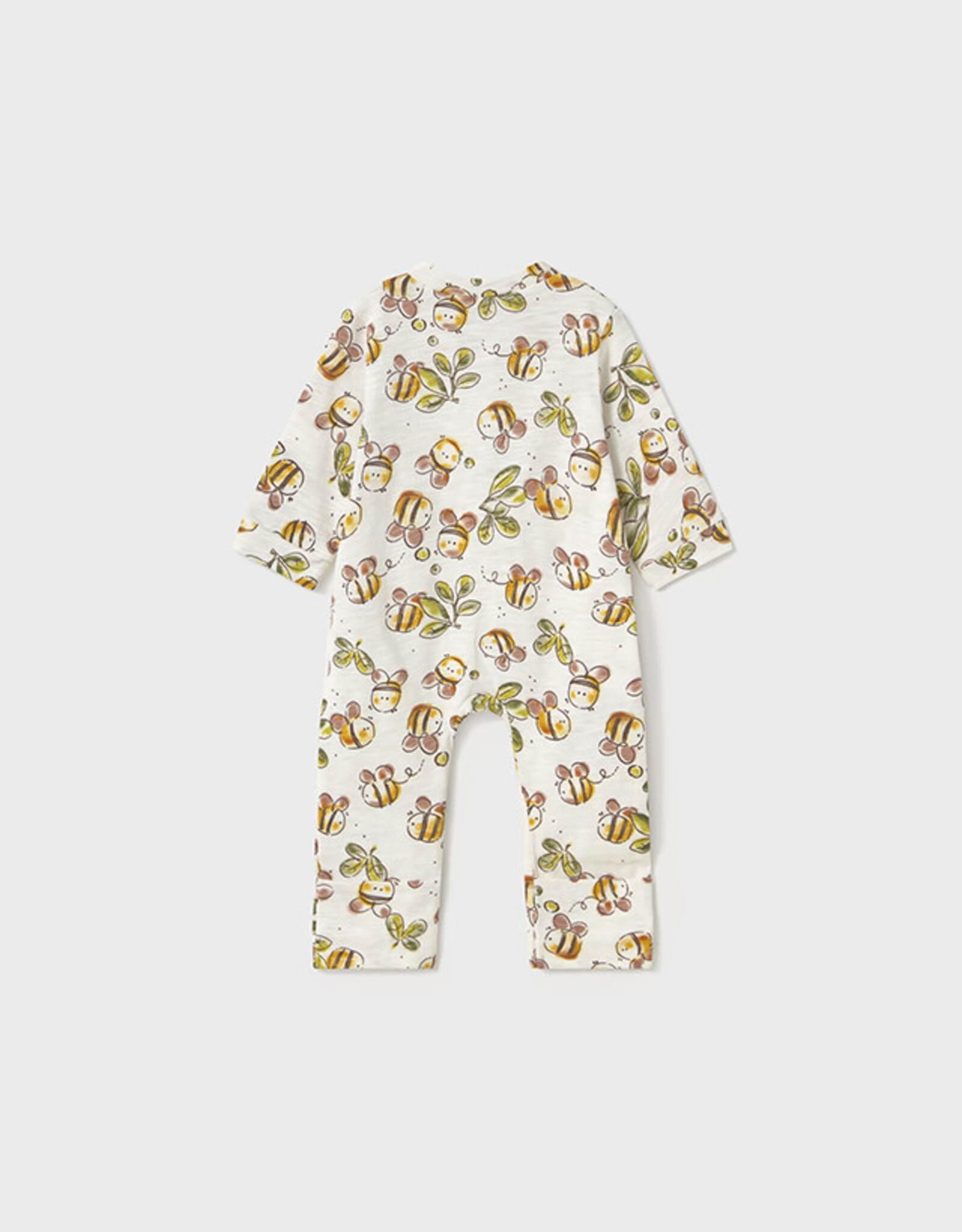 Mayoral Bees Long Bodysuit with Zipper