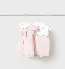 Mayoral Flowers Pink 2 Short bodysuit set