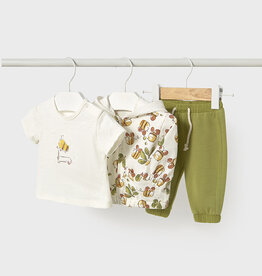 Mayoral Olive Bees 3 Pc Tracksuit