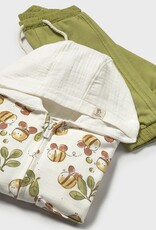 Mayoral Olive Bees 3 Pc Tracksuit