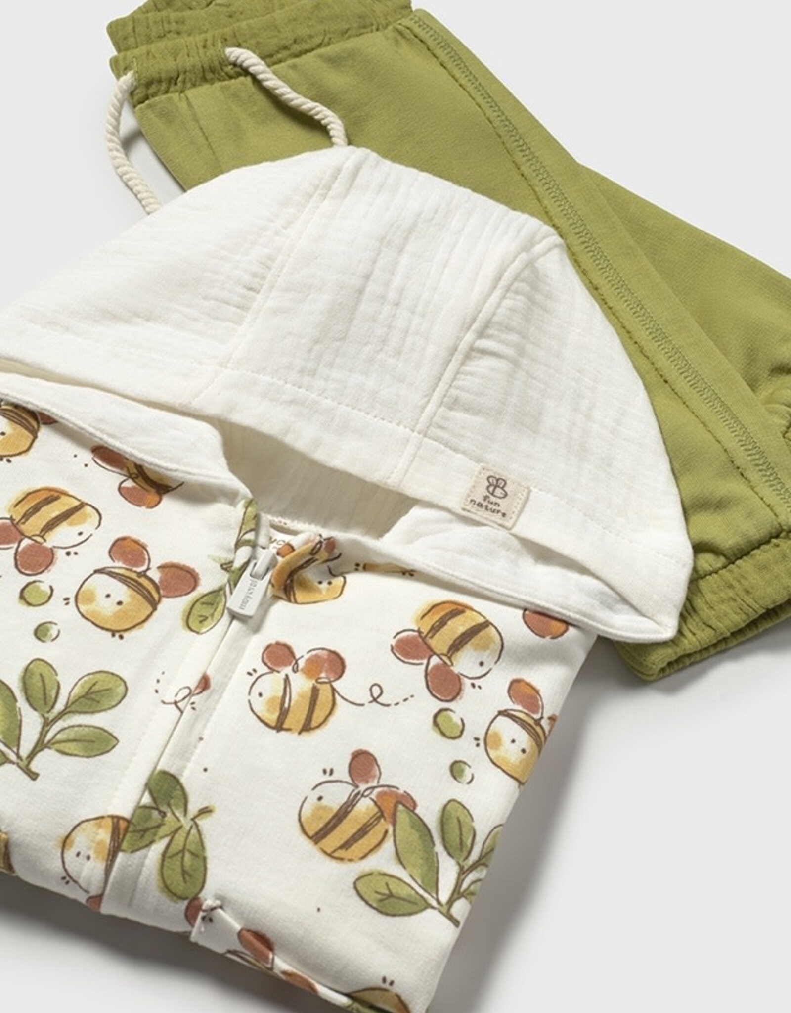 Mayoral Olive Bees 3 Pc Tracksuit