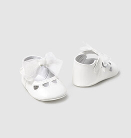 Mayoral White Dressy Mary Jane shoes for Baby