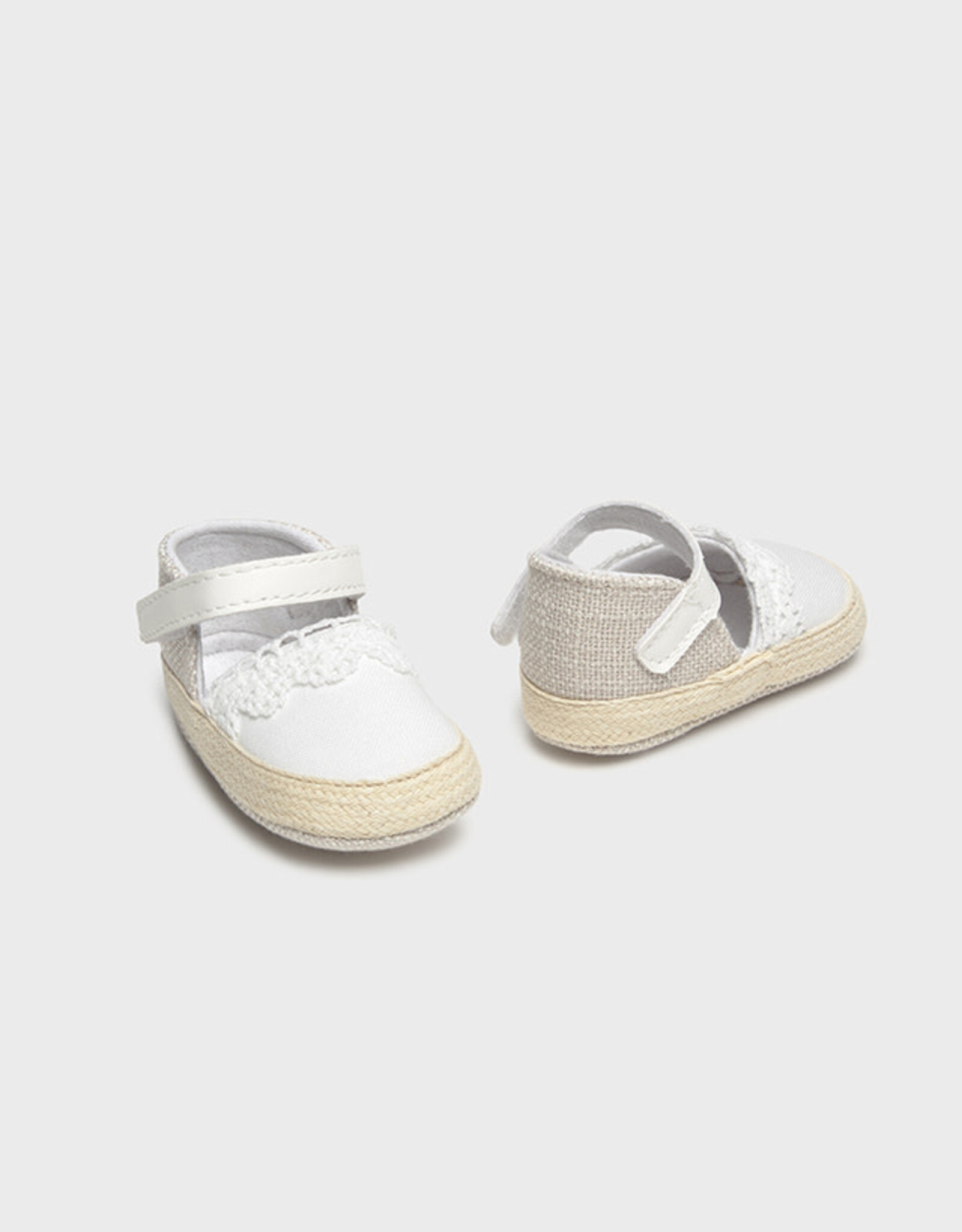 Mayoral White Baby Espadrilles