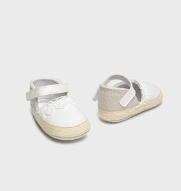 Mayoral White Baby Espadrilles